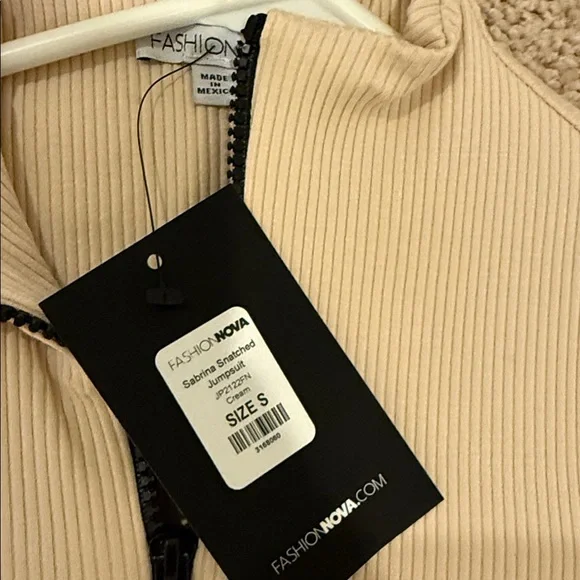 Fashion Nova Tan Seamless Jumpsuit - Picture 6 of 9